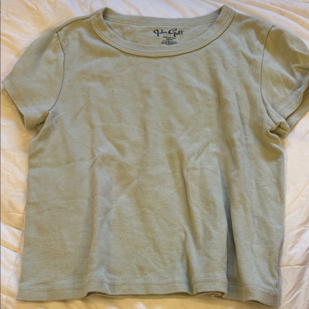 Brandy Melville Light Green Short Sleeve Tee